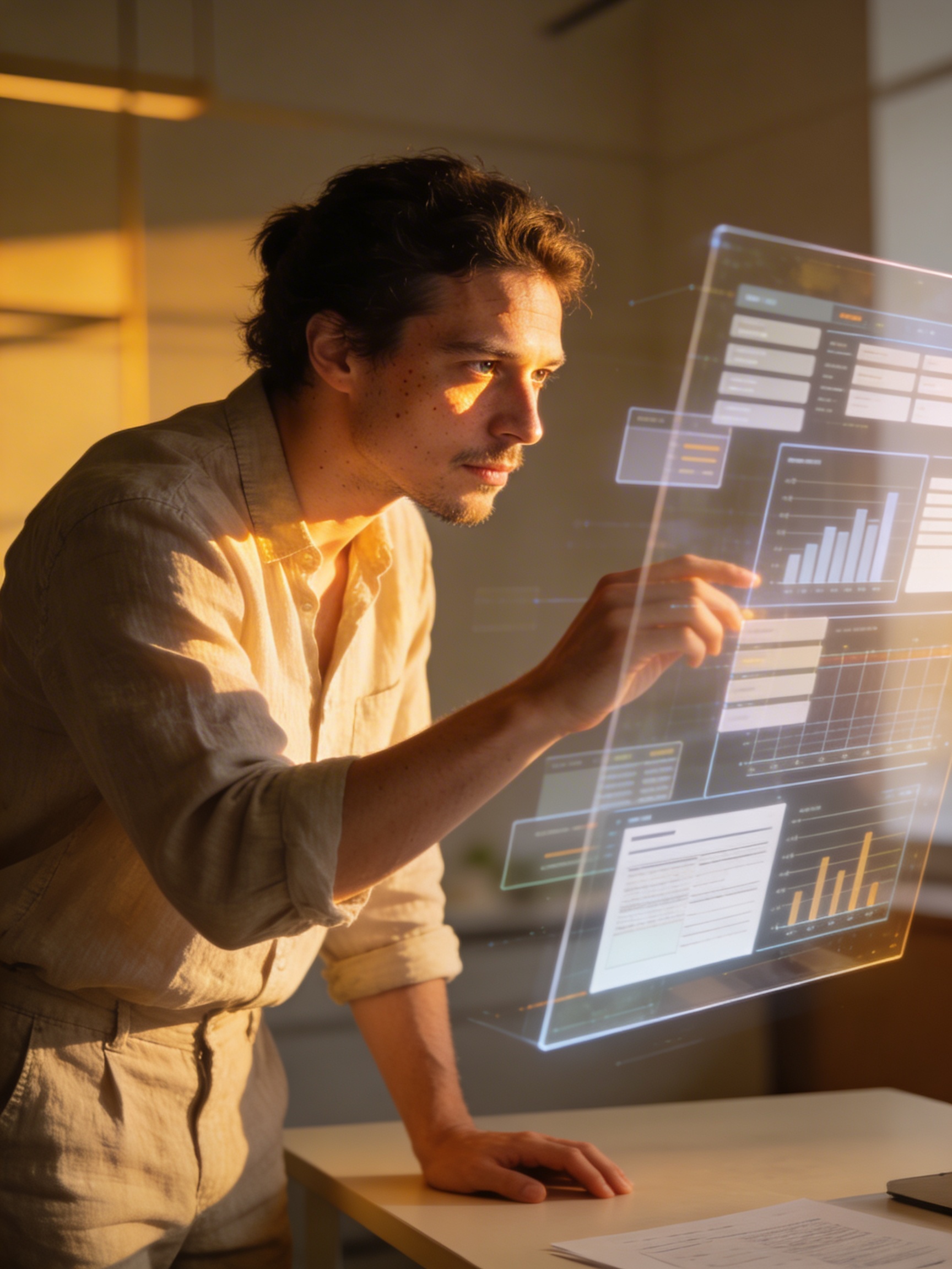 Erfahrener Freelancer im Gespräch