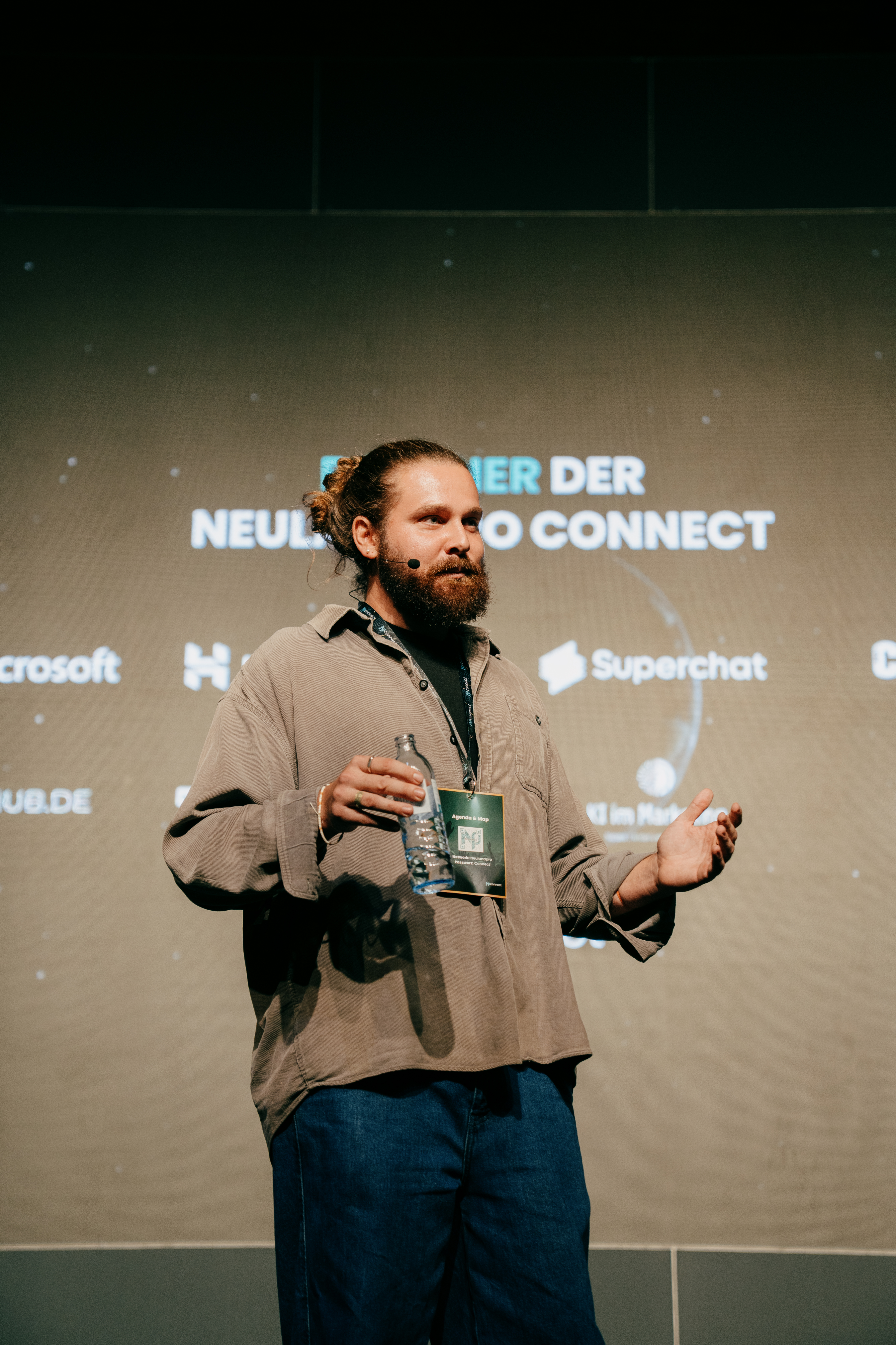 Julius Herberg auf der Bühne